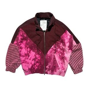 Song For The Mute Bleached paneled hooded jacket